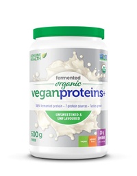 [11029536] Fermented Organic Vegan Proteins+ - Unsweetened &amp; Unflavoured - 600 g