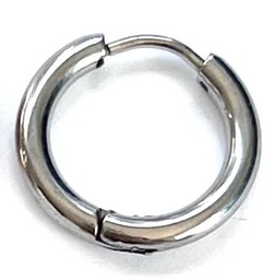 [11094635] 12MM Hoop Earrings Silver