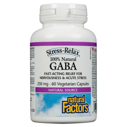 [11020694] Stress Relax GABA - 250 mg - 60 veggie capsules