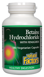 [10007272] Betaine Hydrochloride - 180 veggie capsules