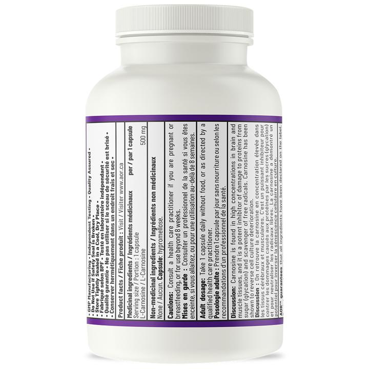 Carnosine-500 - 500 mg - 60 veggie capsules