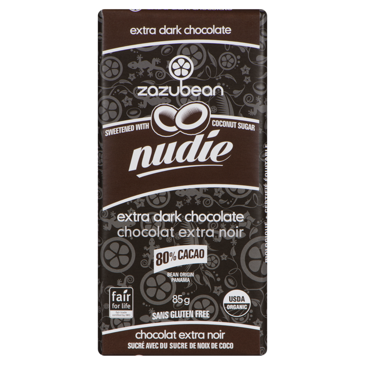 Chocolate Bar - Nudie Extra Dark Chocolate 80% Cacao