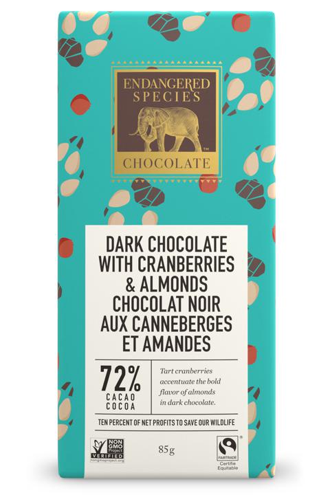 Chocolate Bar - Dark Chocolate with Cranberries &amp; Almonds
