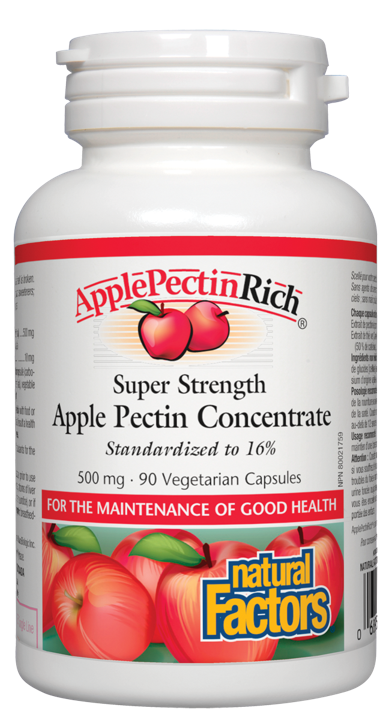 ApplePectinRich Super Strength Apple Pectin Concentrate - 500 mg - 90 veggie capsules