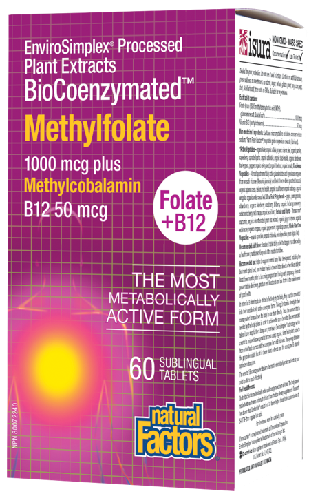 BioCoenzymated Methylfolate - 60 tablets