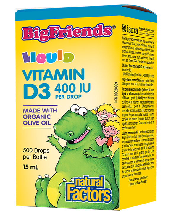 Big Friends Vitamin D3 Drops 400IU - 15 ml