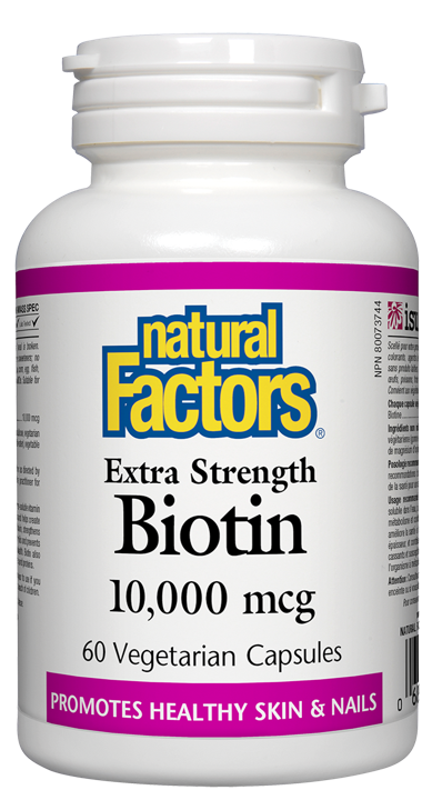Biotin - 10,000 mcg - 60 veggie capsules