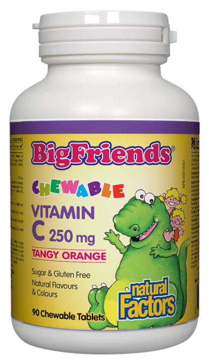 BigFriends Chewable Vitamin C - Tangy Orange 250 mg - 90 chews