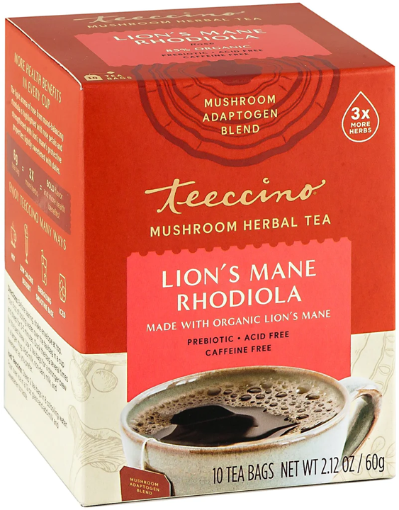 Mushroom Herbal Tea - Lion's Mane Rhodiola Rose