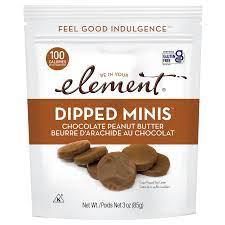 Dipped Mini Rice Cakes - Chocolate Peanut Butter
