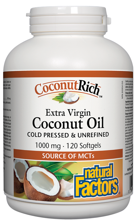 CoconutRich Extra Virgin Coconut Oil - 1,000 mg