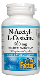 [10007334] N-Acetyl-L-Cysteine - 500 mg - 90 veggie capsules