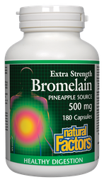 [10007275] Extra Strength Bromelain - 500 mg - 180 capsules