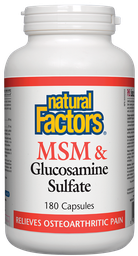 [10007332] MSM &amp; Glucosamine Sulfate - 180 capsules
