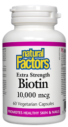 [11017199] Biotin - 10,000 mcg - 60 veggie capsules