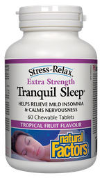 [11027139] Tranquil Sleep Extra Strength Tropical Fruit - 60 chews