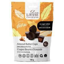 [11082571] No Sugar Added Almond Butter Cups - Dark Chocolate 76%