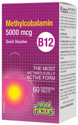 [10007204] B12 Methylcobalamin - 5,000 mcg - 60 tablets